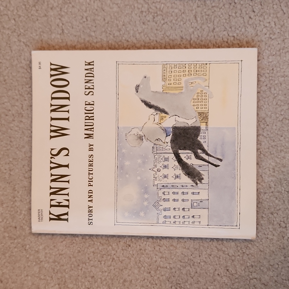 BOOK KENNY'S WINDOW  Maurice Sendak First Harper Trophy edition 1989 w Free DVD